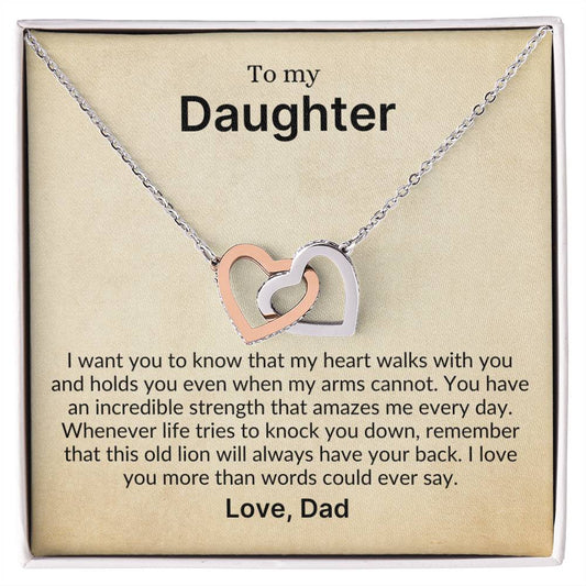 My Heart Walks With You, Always | A Perfect Gift for Daughter from Dad