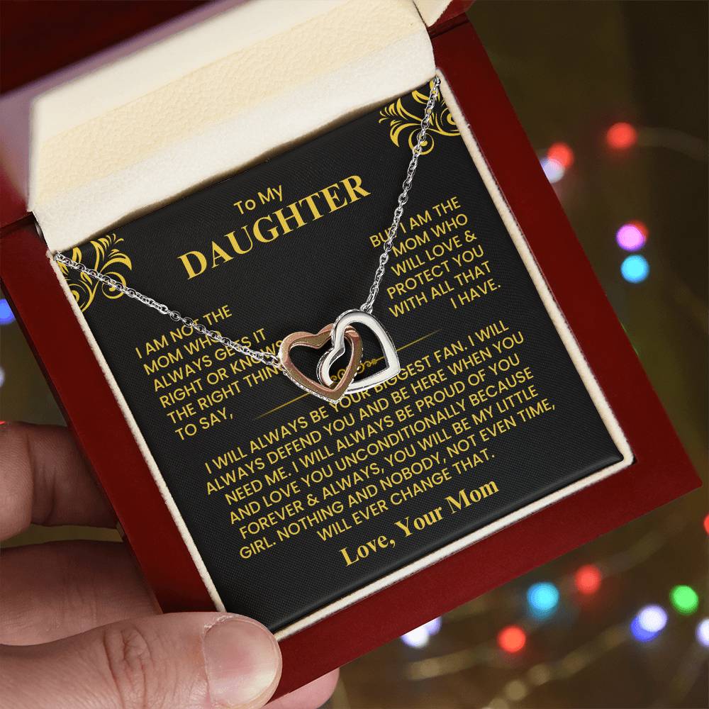 To My Daughter - Love Mom - Necklace Gift Set