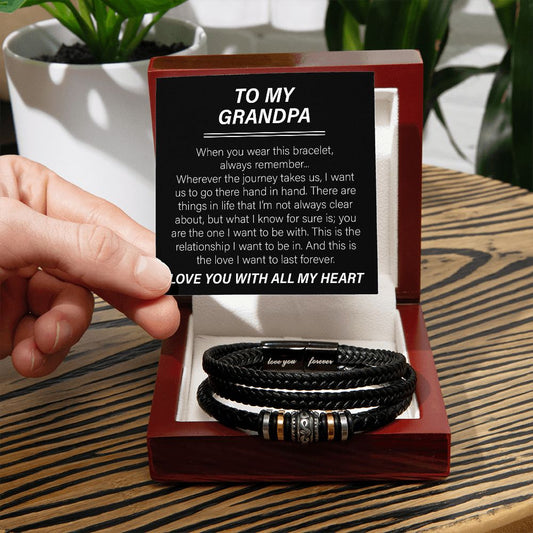 Gift for Grandpa | When you wear this bracelet always remember...