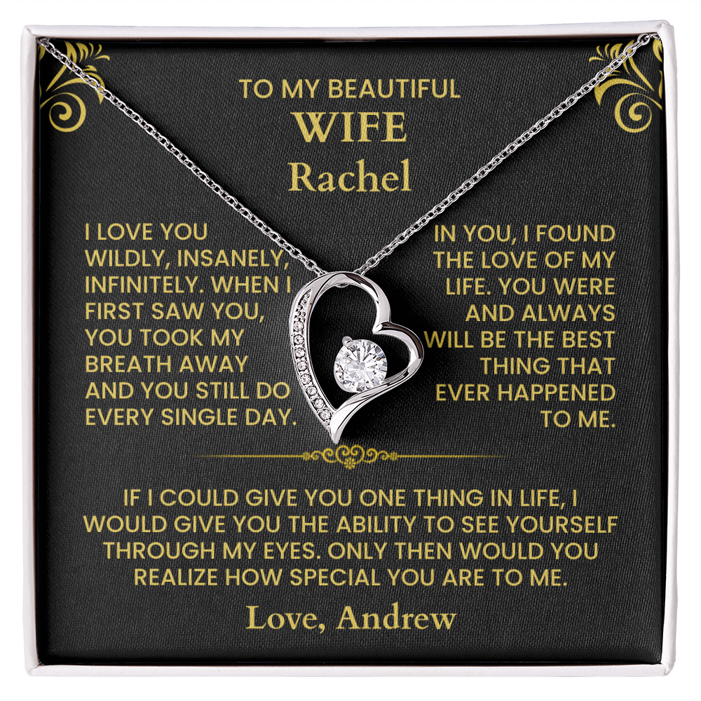 To My Wife - Forever Love Necklace - Gift Set - F2