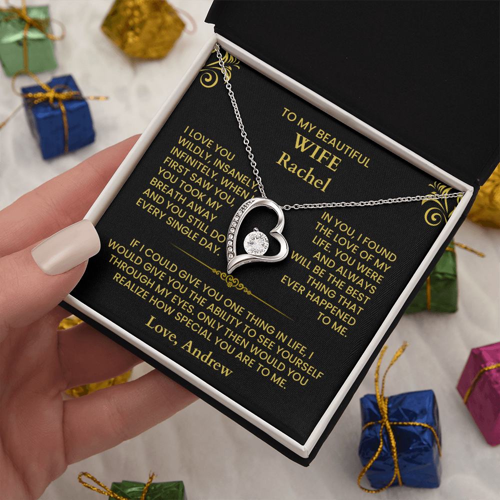 To My Wife - Forever Love Necklace - Gift Set - F2