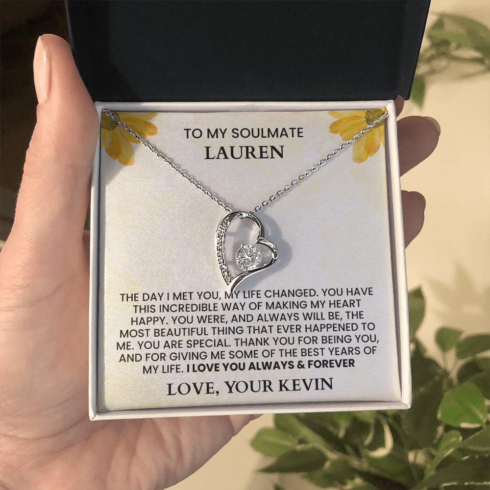 To My Soulmate - Forever Love Necklace - Gift Set - F3