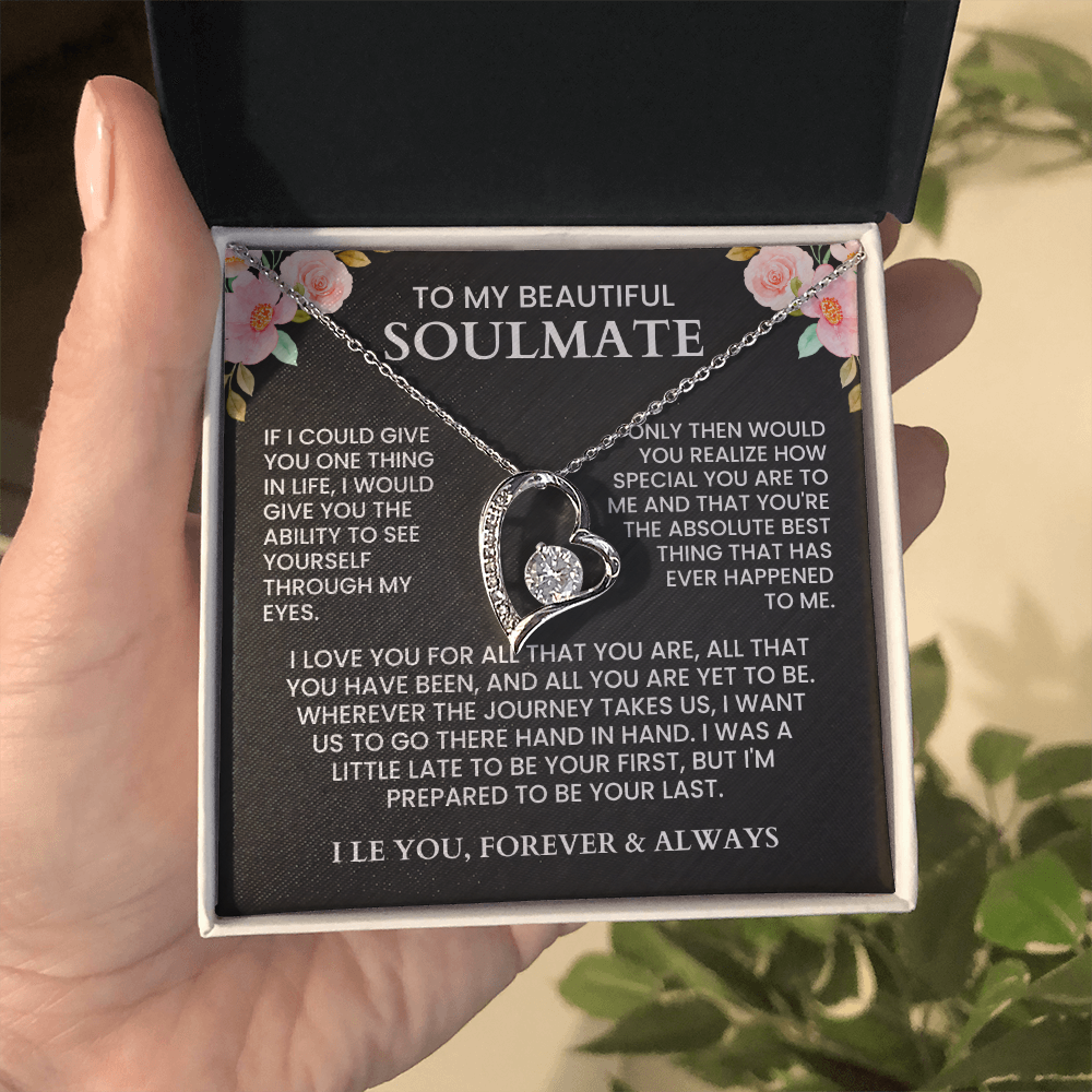 To My Soulmate - Forever Love Necklace - Gift Set - F9