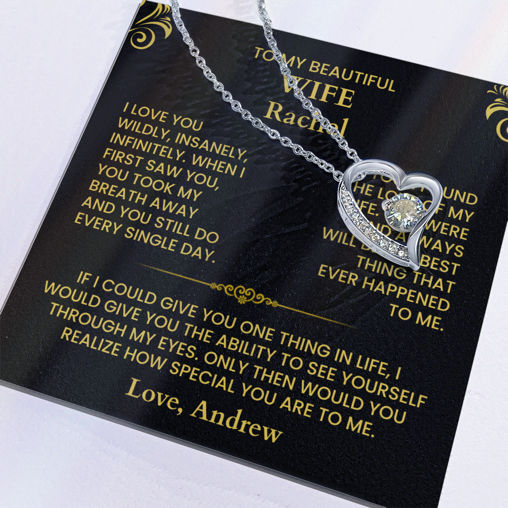 To My Wife - Forever Love Necklace - Gift Set - F2