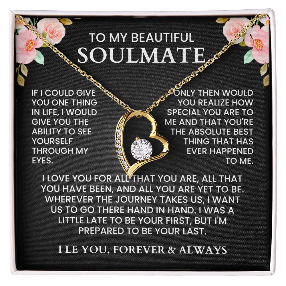 To My Soulmate - Forever Love Necklace - Gift Set - F9