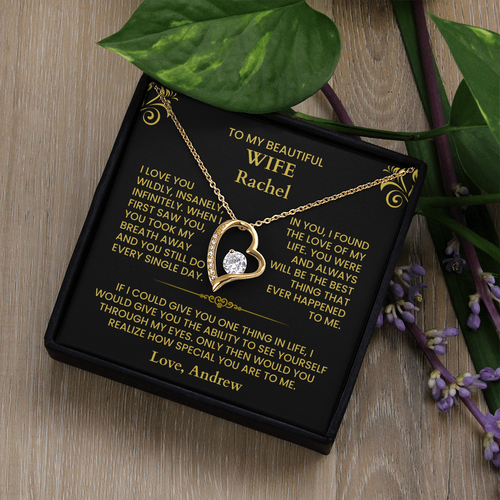 To My Wife - Forever Love Necklace - Gift Set - F2