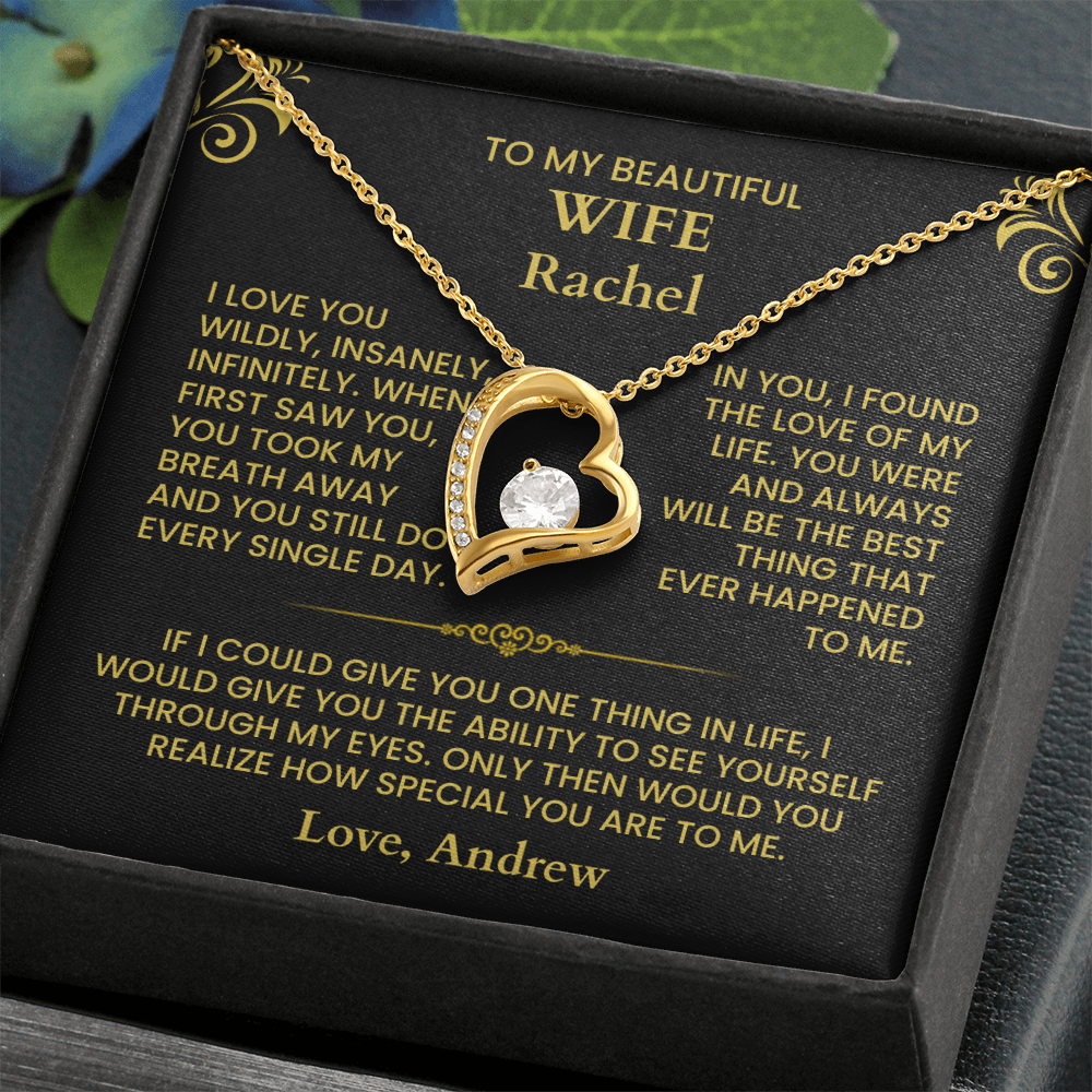 To My Wife - Forever Love Necklace - Gift Set - F2