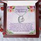 Your love and support have been a constant source of strength | Forever love necklace for anniversary