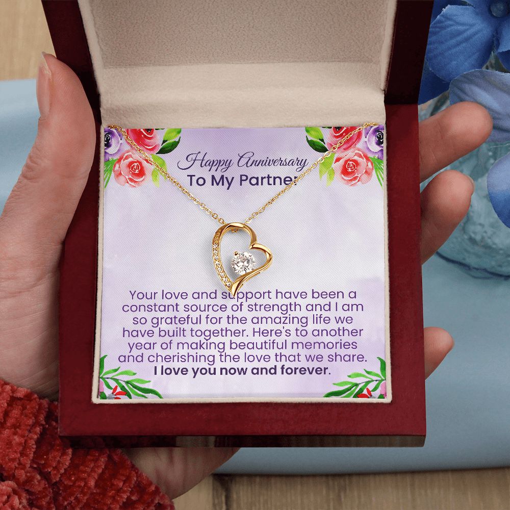 Your love and support have been a constant source of strength | Forever love necklace for anniversary