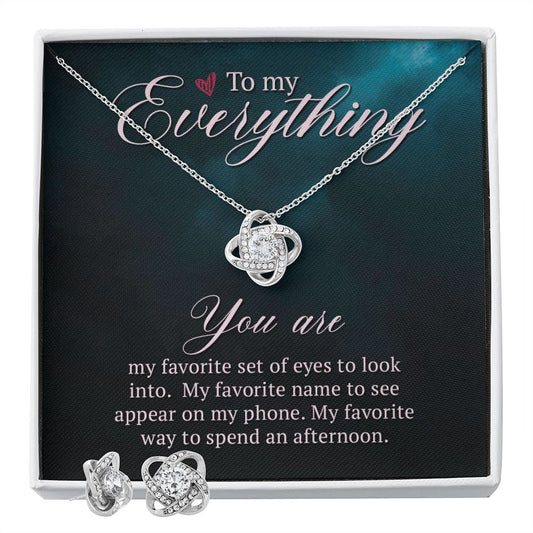 To My Everything | Best Love Knot Necklace for Your Beloved One