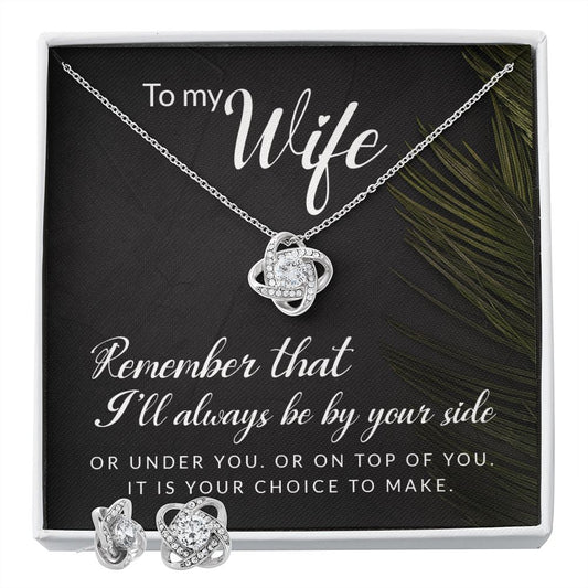 Remember That I'll Always Be By Your Side | Best Love Knot Necklace for Your Beloved One