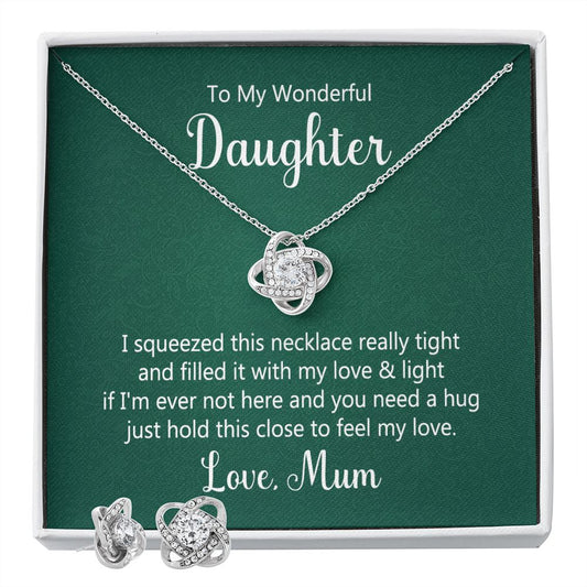 To my wonderful daughter - Best Love Knot Necklace for Your Beloved One
