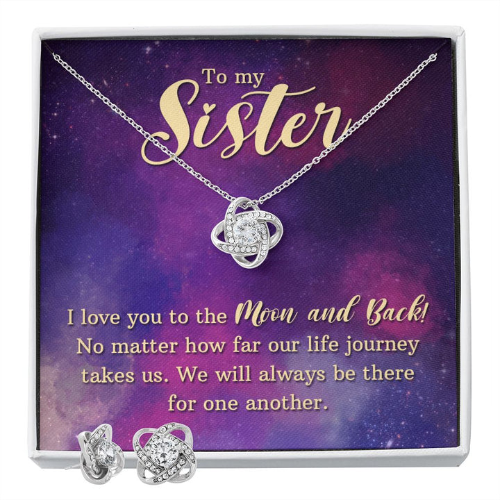 To My Sister -I Love You |  Best Love Knot Necklace for Your Beloved One