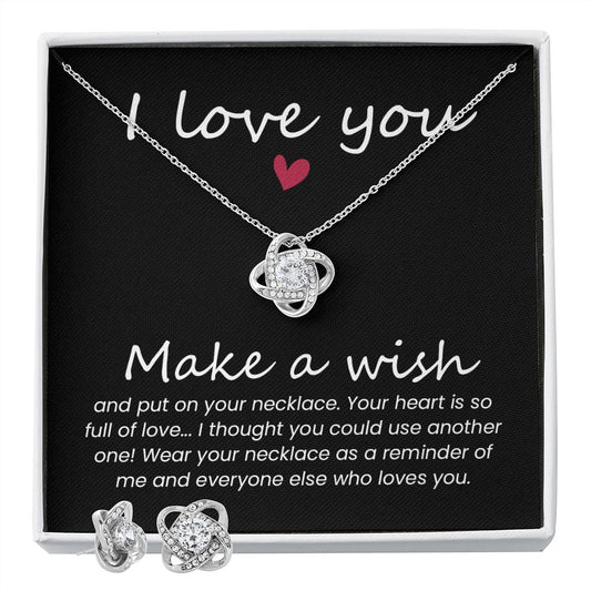 ILU - Make a Wish | Best Love Knot Necklace for Your Beloved One