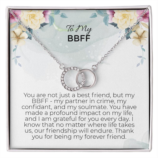 You Are Not Just A Best Friend But My BBFF | Perfect Pair Necklace Gift for Best Friend Forever