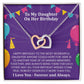 Happy birthday to the most wonderful daughter | Interlock heart necklace gift for daughter