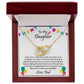 Every time I see your smile and hear your laughter | Interlock heart necklace gift for daughter