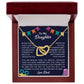 Never forget that I love you forever | Interlock heart necklace gift for daughter from Dad