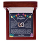 Never forget that I love you forever | Interlock heart necklace gift for daughter from Dad