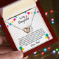 Every time I see your smile and hear your laughter | Interlock heart necklace gift for daughter