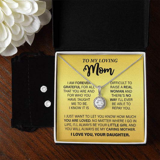 Mother's Day Gifts | Eternal Hope Necklace | To My Loving Mom | I am forever grateful for all that you are....