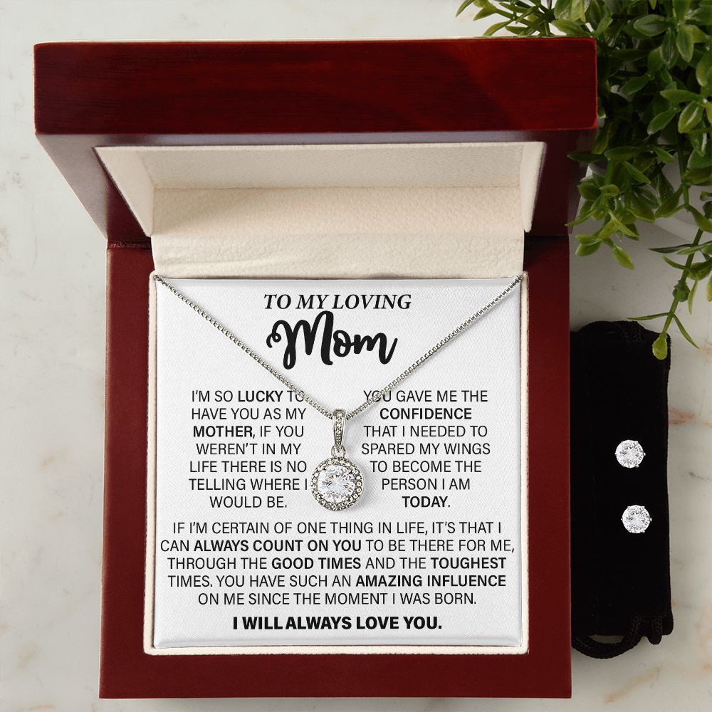 Mother's Day Gifts | Eternal Hope Necklace | To My Loving Mom I I'm so lucky to have you as my mother...
