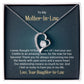 To my mother - in - law - I never thought I'd find the one till I met your son - Forever love necklace gifts for mother-in-law