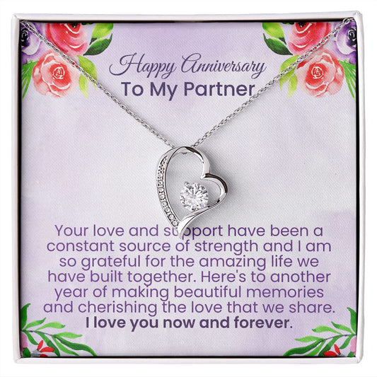 Your love and support have been a constant source of strength | Forever love necklace for anniversary