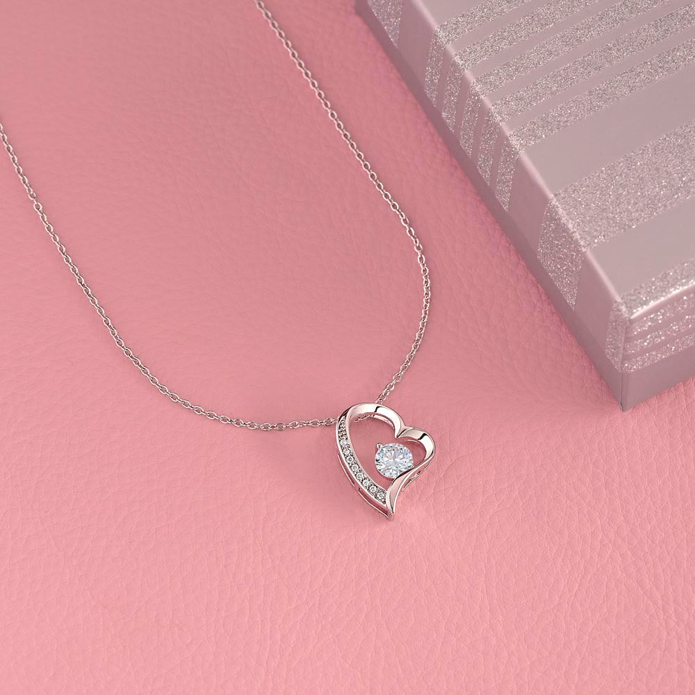 Necklace Gift for Daughter with custom name | Personalized Message Card