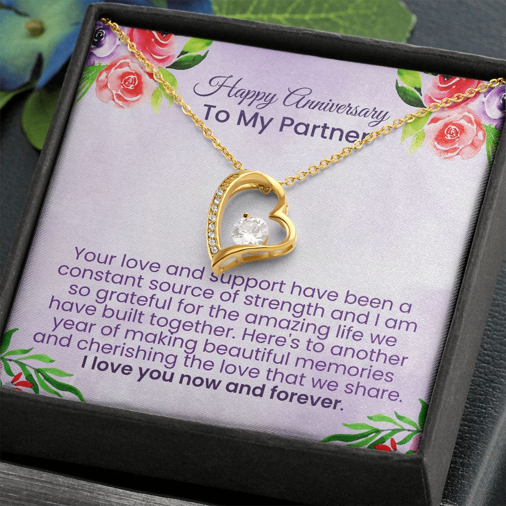 Your love and support have been a constant source of strength | Forever love necklace for anniversary